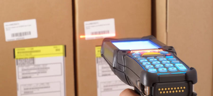 Radio Data Terminals (RDTs) at a warehouse or cargo terminal